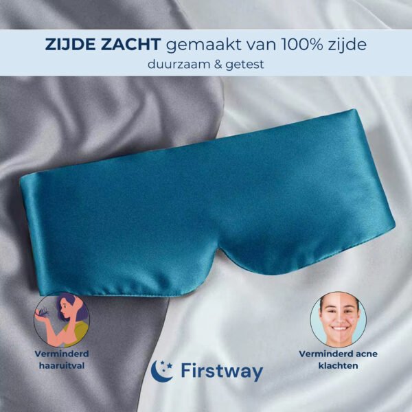 Firstway Premium Slaapmasker - 100% Hoogwaardige Moerbei Zijde - Afbeelding 6