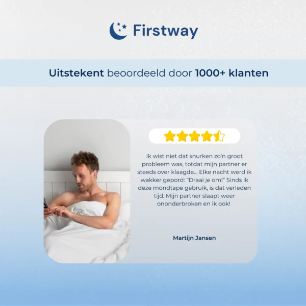 Firstway Premium Mondtape - Anti-Snurk - 30 stuks - Afbeelding 8