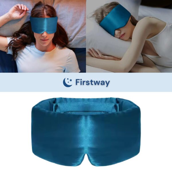 Firstway Premium Slaapmasker - 100% Hoogwaardige Moerbei Zijde