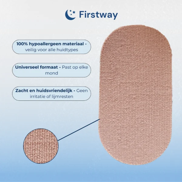 Firstway Premium Mondtape - Anti-Snurk - 30 stuks - Afbeelding 6